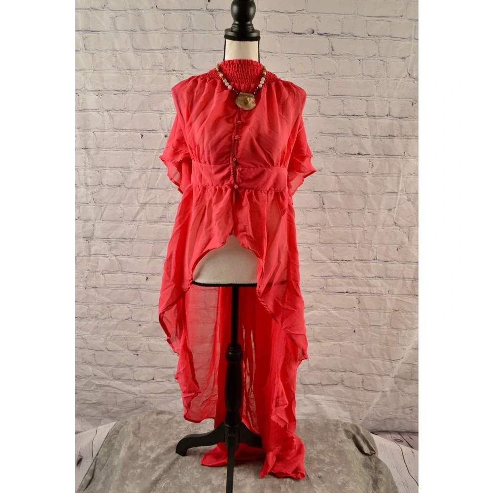 Brand New Half Sleeve Hi Low Blouse/ Duster Sz 22/24 & 26/28 - Picture 8 of 13